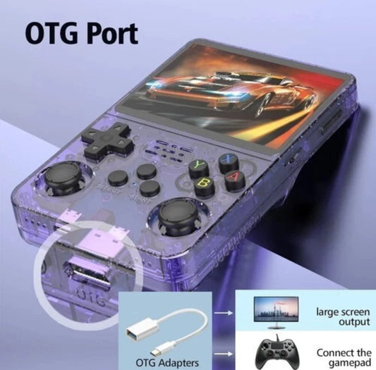 Retro R36S Portable Video Game Console - Orange